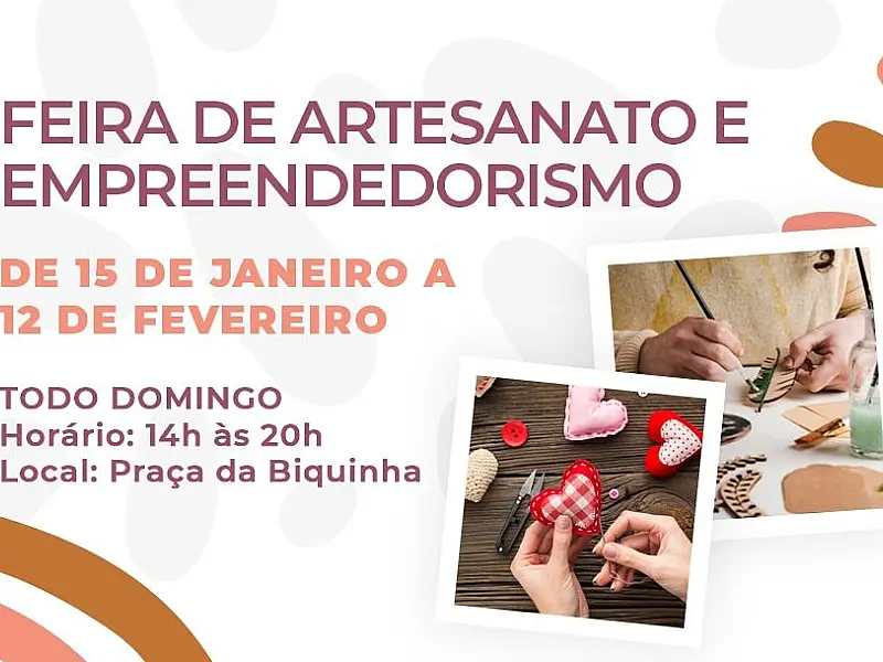 Feira de Artesanato abre espaço a empreendedores da Cidade e fomenta economia local