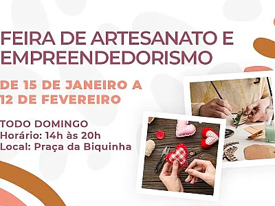 Feira de Artesanato abre espaço a empreendedores da Cidade e fomenta economia local