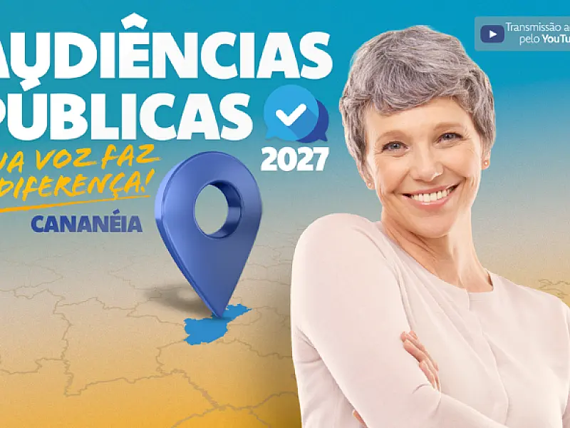 Orçamento 2027: Alesp chega a Cananéia nesta sexta, 24, para ouvir a população
