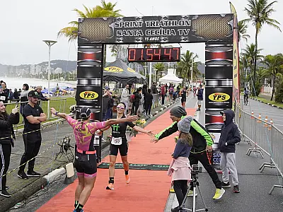 Enseada será palco do 16º Sprint Triathlon Santa Cecília TV, no domingo