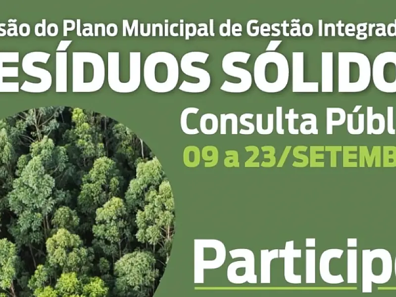 Cubatão abre consulta pública sobre revisão do Plano de Resíduos Sólidos nesta terça (9)