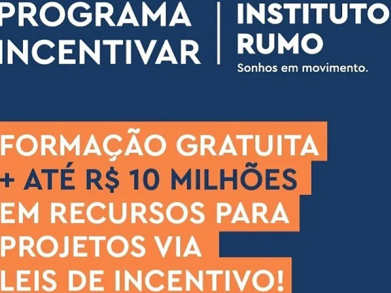 Instituto Rumo oferece formação gratuita para captação de recursos via leis de incentivo fiscal