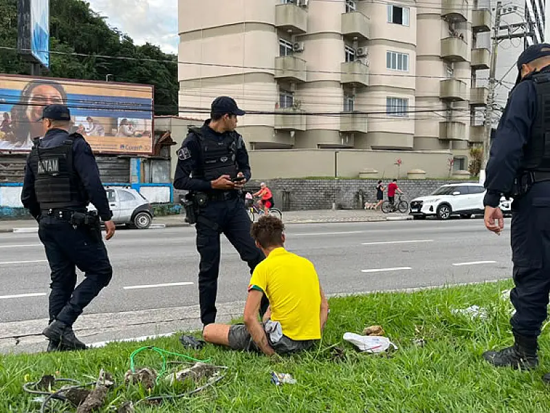 Homem é preso em flagrante pela GCM por furto de cabeamento no Itararé