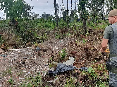 Área suspeita de ocupação irregular é isolada pelo DOA