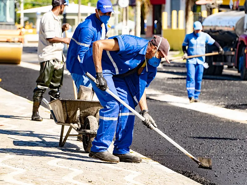 Avenida Bruno Covas em Bertioga está interditada até 10 de maio devido obras