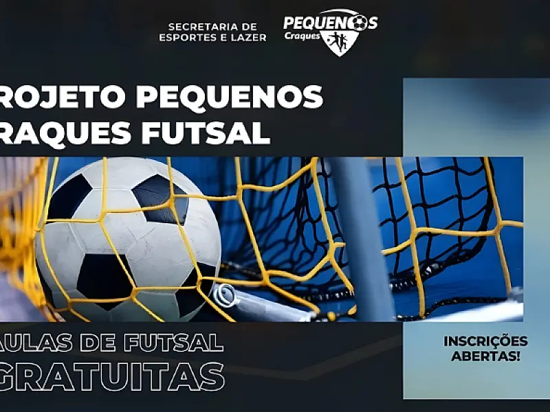 São Vicente lança Projeto Pequenos Craques Futsal com vagas abertas
