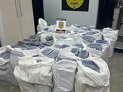 Polícia Civil apreende mais de uma tonelada de cocaína em terceira fase da Operação Verão no Guarujá