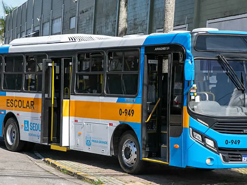 Transporte escolar da Educação Inclusiva de Praia Grande/SP recebe nova identidade visual