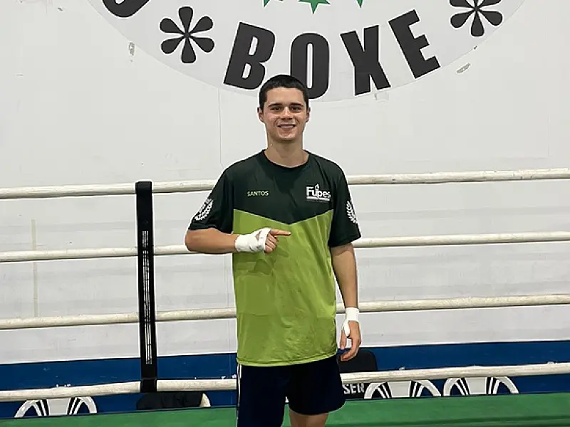 Pugilista santista treina com seleção brasileira de base e sonha com Los Angeles-2028