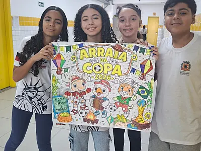 Arraial da Copa une tradição junina e clima de Mundial na UE Pastor Joaquim Rodrigues