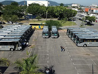 Guarujá renova frota municipal com mais 15 ônibus zero km