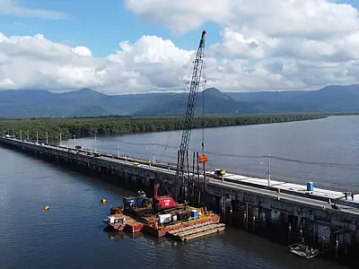 Obras do VLT na Área Continental avançam para nova etapa