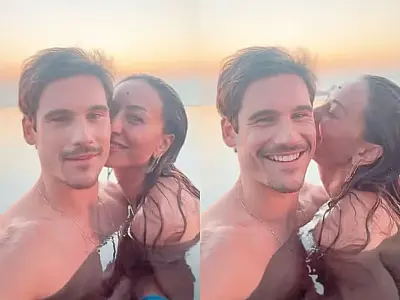Sabrina Sato e Nicolas Prattes postam vídeos juntos dentro de piscina e expõem romance