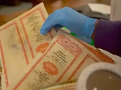Família ganha fortuna ao achar títulos deteriorados pelo furacão Katrina