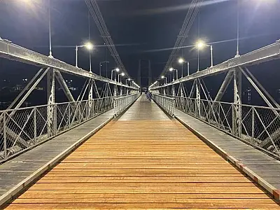 Revitalização da praia interdita Ponte Pênsil parcialmente até sexta (24)