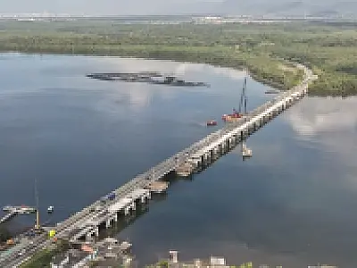 Obras na Ponte A Tribuna avançam com foco em modernização e mobilidade