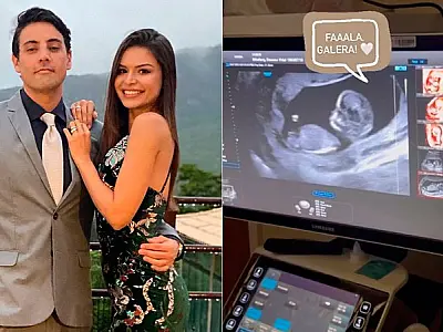 Bruno de Luca compartilha vídeo de ultrassom do 1º filho