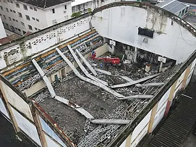 Reforma do Ginásio Benedicto Calixto inicia nova etapa em Itanhaém