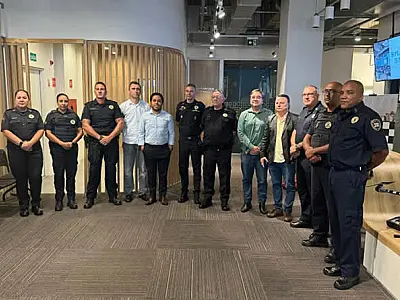 Segurança Pública de Cubatão visita centro avançado de videomonitoramento em São Paulo - Smart Sampa