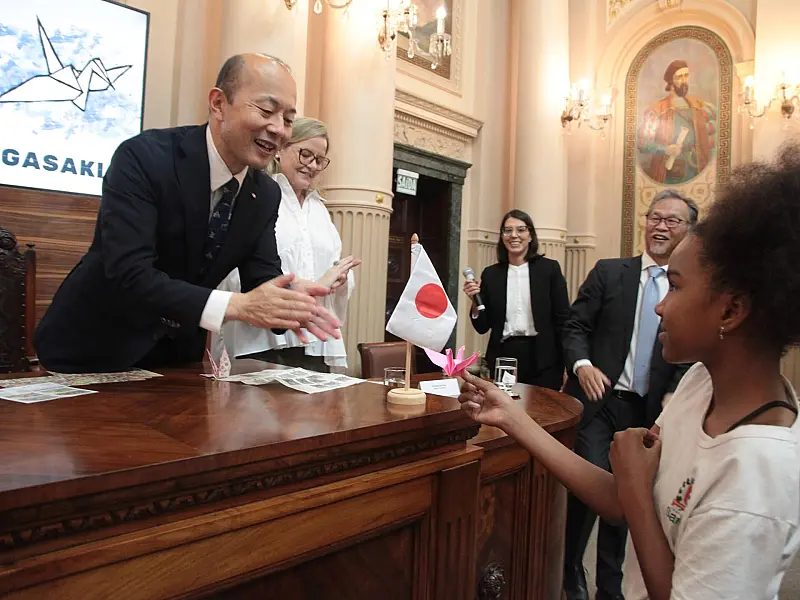 Santos renova laços culturais com a cidade japonesa de Nagasaki