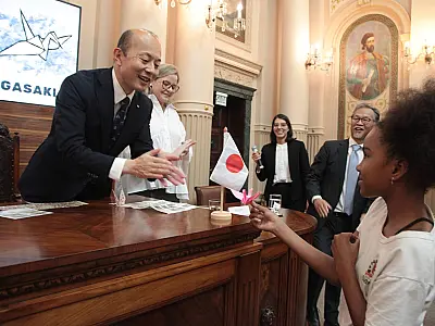 Santos renova laços culturais com a cidade japonesa de Nagasaki