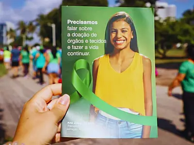 Praia Grande/SP recebe a 1ª Caminhada sobre Doação de Órgãos e Tecidos no domingo (21)