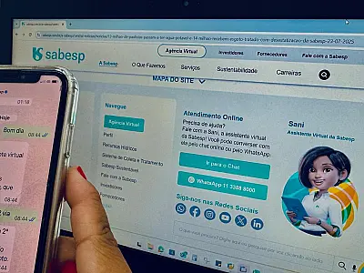 Clientes da Sabesp passam a receber alerta no celular para aumento no consumo de água
