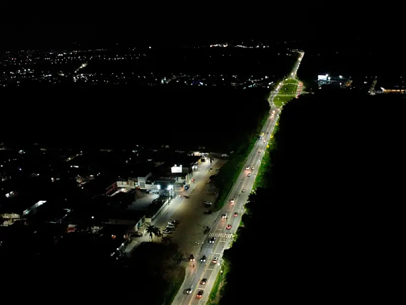 Prefeitura de Bertioga segue com recuperação da iluminação da Rodovia Rio Santos