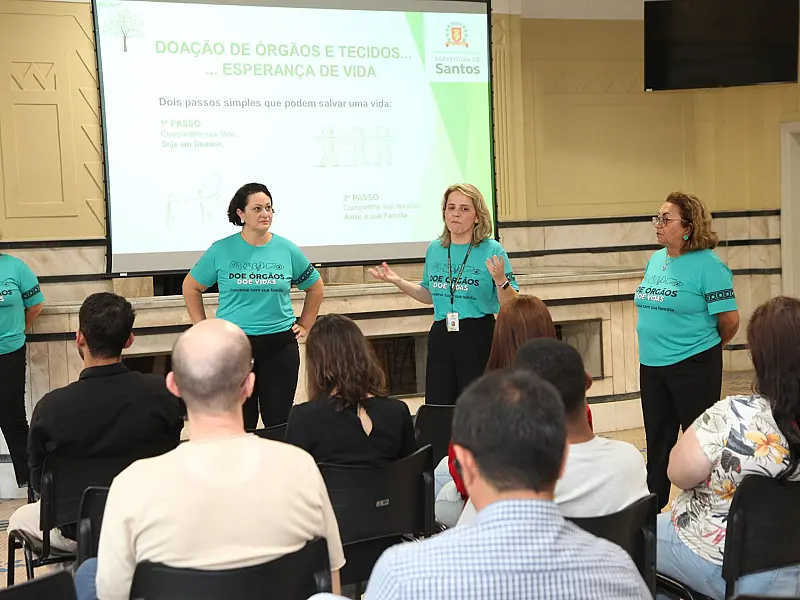 Servidores municipais de Santos são sensibilizados sobre a doação de órgãos