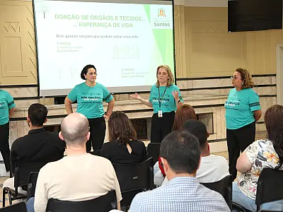 Servidores municipais de Santos são sensibilizados sobre a doação de órgãos