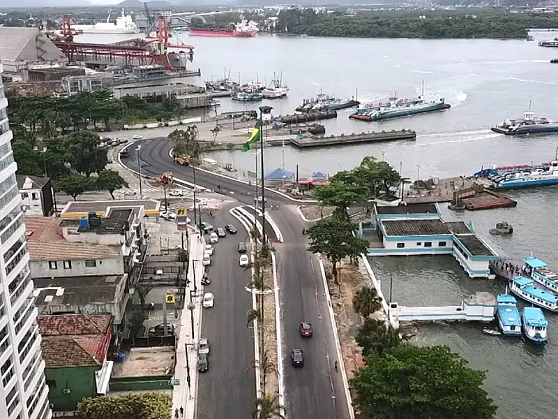 Travessia Santos/Guarujá para ciclistas e pedestres será interditada por 24 horas