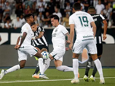 Botafogo e Goiás empatam no Rio e novo tropeço evita disparada do líder