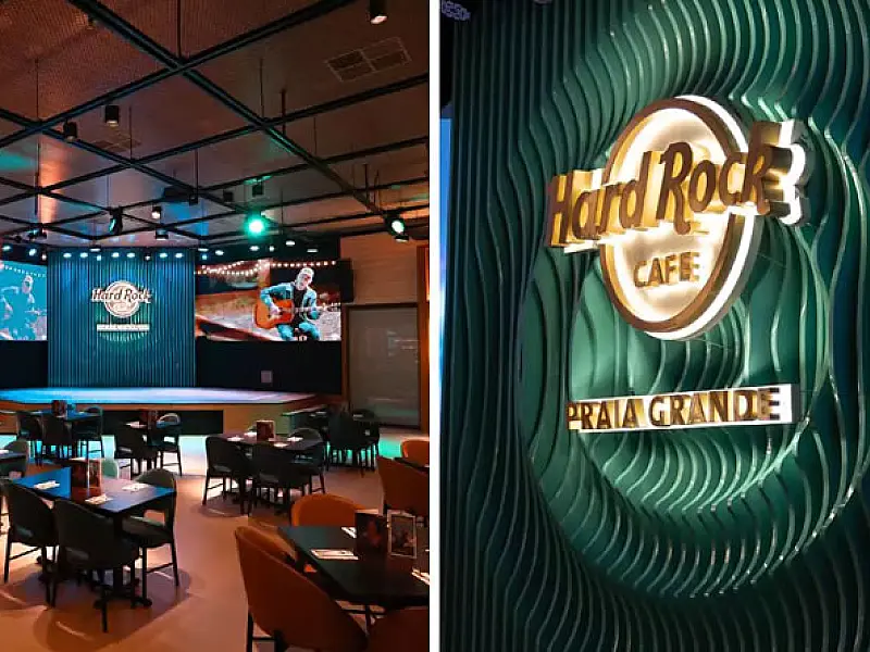 Hard Rock Cafe Praia Grande é inaugurado no Litoral Plaza