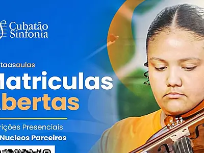 Cubatão Sinfonia oferece aulas gratuitas de música e dança