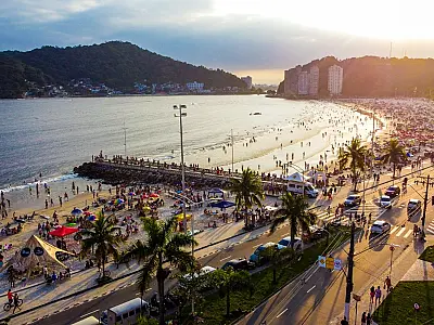 São Vicente comemora 494 anos com entregas na saúde e educação, Encenação e pacote de anúncios