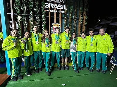 Nadadores da Unisanta conquistam 14 medalhas para o Brasil no Pan-Americano