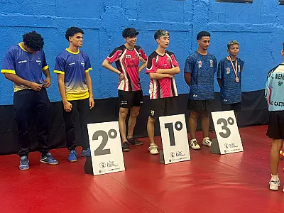Bertioga brilha nos 66º Jogos Regionais com três Medalhas no tênis de mesa