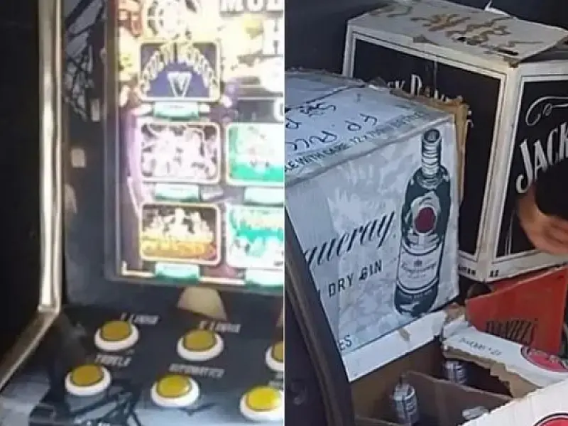 Ação envolvendo Polícia Militar e Guarda Civil apreende máquinas caça-níqueis, bebidas e cigarros