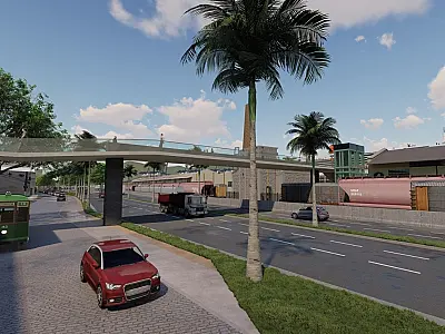 Parque Valongo terá passarela para integrar atrações do Centro Histórico ao Porto de Santos