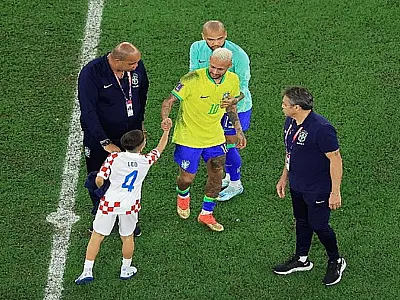 Perisic agradece Neymar por abraço em filho após eliminação