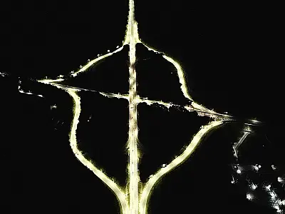 Bertioga conclui iluminação no trevo entre as rodovias Rio Santos e Mogi-Bertioga