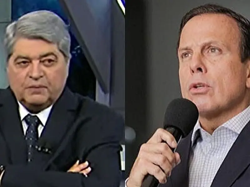 Datena se sente traído e diz que não tem mais compromisso com João Doria