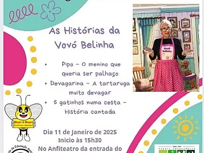'Vovó Belinha' conta histórias para crianças neste sábado no Orquidário de Santos