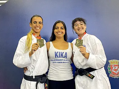 Karatê de Mongaguá conquista duas medalhas de ouro em Campeonato Paulista