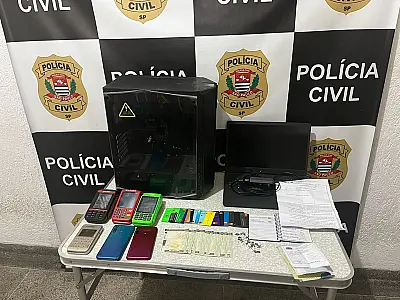 Polícia Civil identifica central telefônica clandestina em São Vicente
