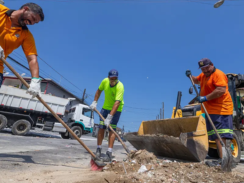Mutirão de zeladoria recolhe mais de 188 toneladas de resíduos no Bairro Real