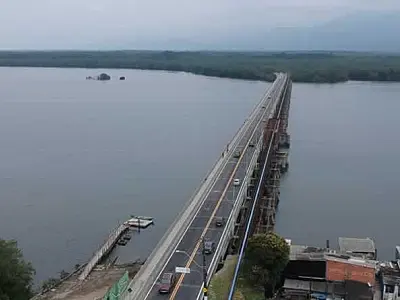 Obras do VLT na Área Continental faz Ponte dos Barreiros funcionar via operação 'Pare e Siga'