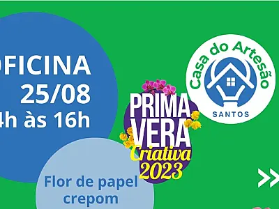 Programação: Casa do Artesão de Santos inscreve para mais duas oficinas gratuitas