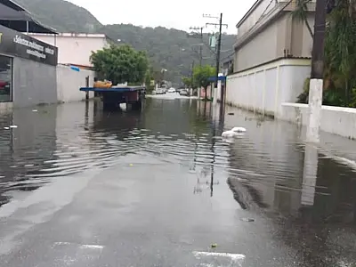Chuva causa novos transtornos na Baixada Santista e shows de Raça Negra e Luan Santana são adiados
