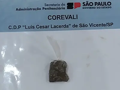 Servidora do CDP de São Vicente intercepta droga com companheira de preso